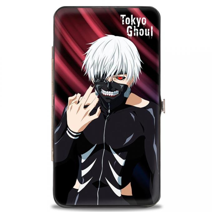 Hinged Wallet - TOKYO GHOUL Masked Ken Kaneki Hand to Face Pose Pinks