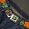 SD Dog Tag Full Color Black/Yellow/Blue Seatbelt Belt - ZOINKS! & The Mystery Machine Webbing