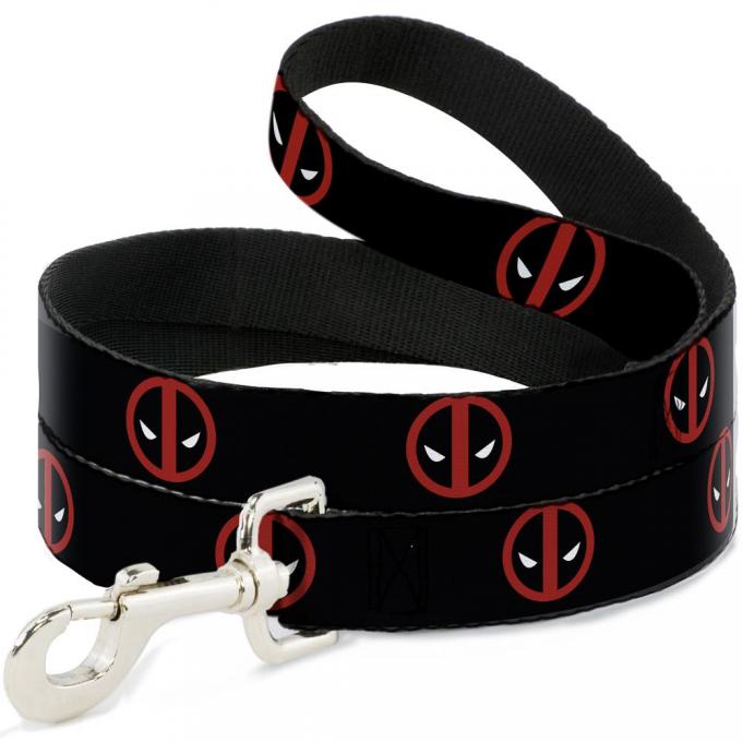 MARVEL DEADPOOL 
Dog Leash Deadpool Logo Black/Red/White