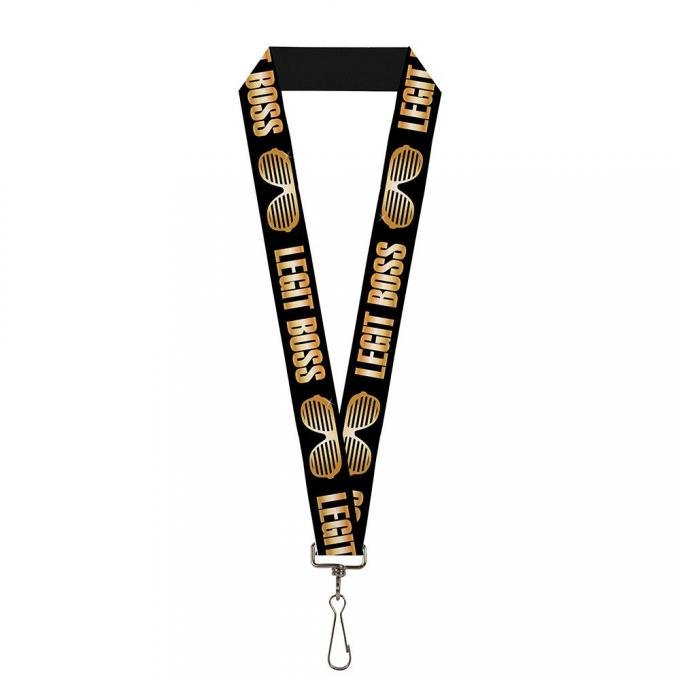 Lanyard - 1.0" - Sasha Banks Shades/LEGIT BOSS Black/Gold