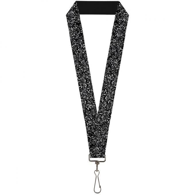 Buckle-Down Lanyard - Speckle Black/White