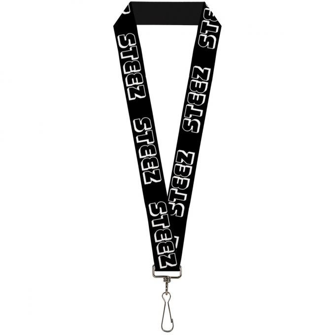 Buckle-Down Lanyard - STEEZ 3-D Black/White