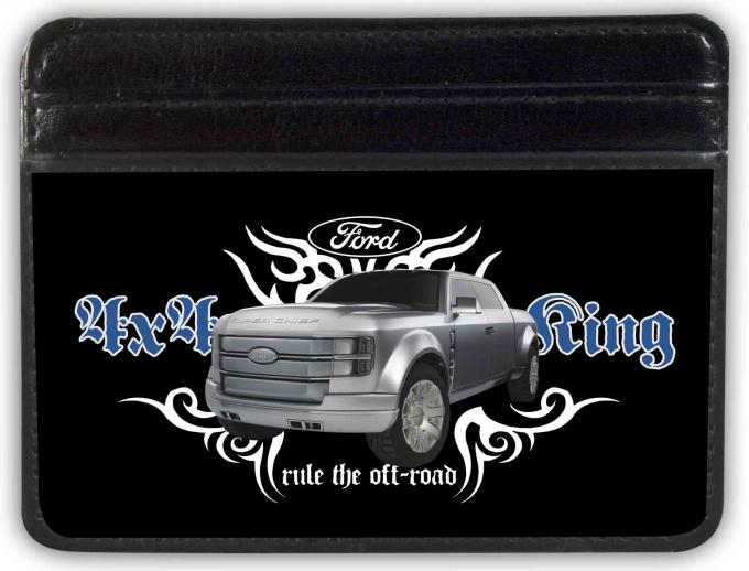 Weekend Wallet - FORD 4x4 TRUCKING-RULE THE OFF-ROAD Black/White/Blue/Grays