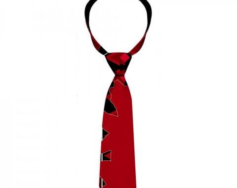 Buckle-Down Necktie - Cali Bear/Aztec4 Black/Dark Reds/Cream