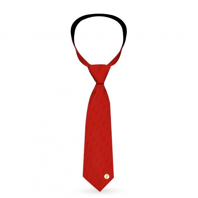 Necktie Standard - The Flash Lightning Icon Monogram Reds