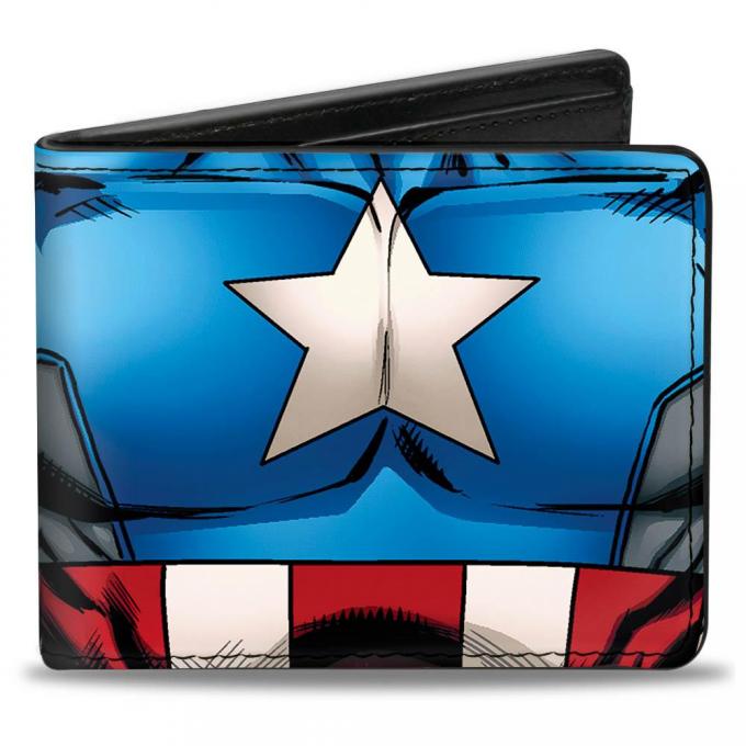 MARVEL AVENGERS  
Bi-Fold Wallet - Captain America Chest Star & Stripes
