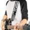 Guitar Strap - I HATE BEING BIPOLAR-IT'S AWESOME Black/White