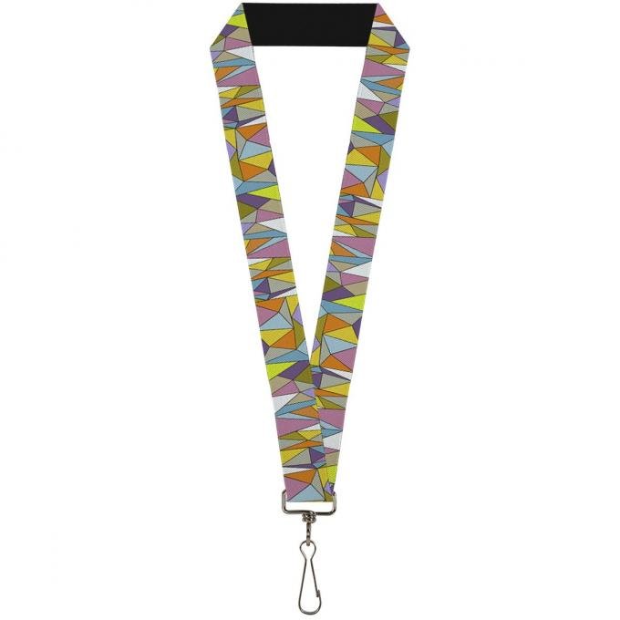 Buckle-Down Lanyard - Stained Glass Mosaic Multi Color