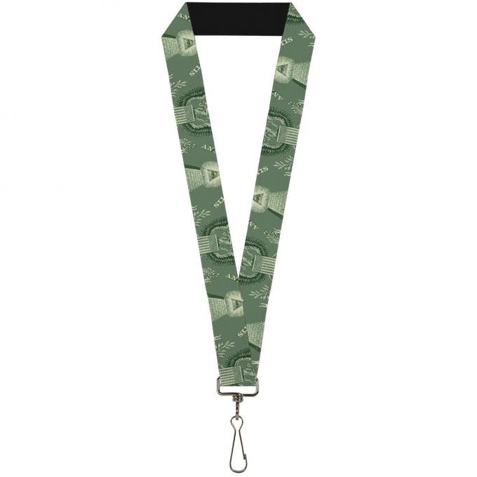 Buckle-Down Lanyard - One Dollar Bill Pyramid/Bald Eagle