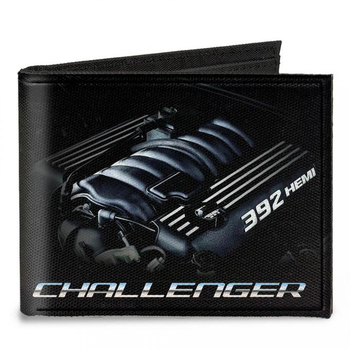 Canvas Bi-Fold Wallet - CHALLENGER Bold/392 HEMI Engine