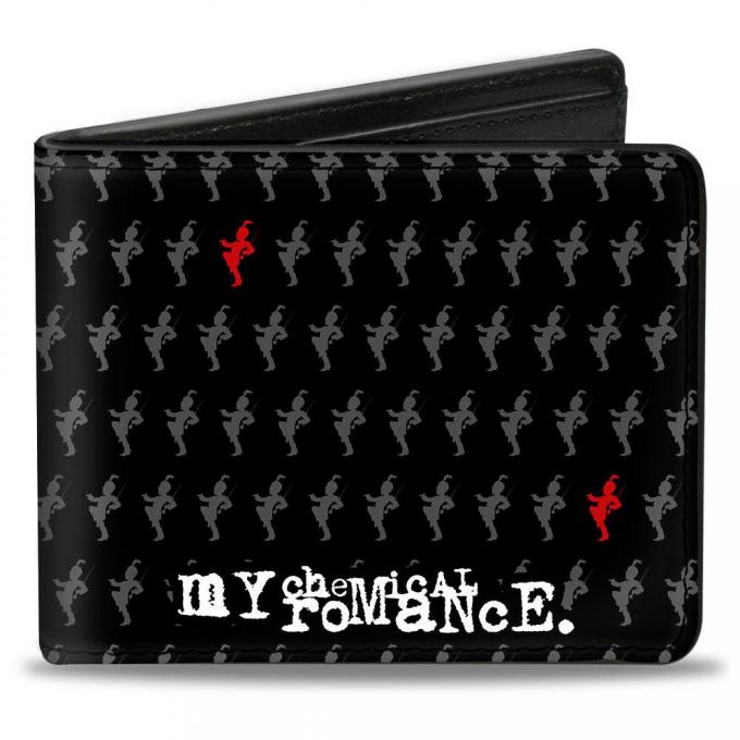 Bi-Fold Wallet - MY CHEMICAL ROMANCE Black Parade Logo Black/Gray/Red/White
