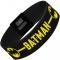 Elastic Bracelet - 1.0" - BATMAN/Bat Signal Single Stripe Black/Yellow