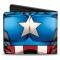 MARVEL AVENGERS  
Bi-Fold Wallet - Captain America Chest Star & Stripes