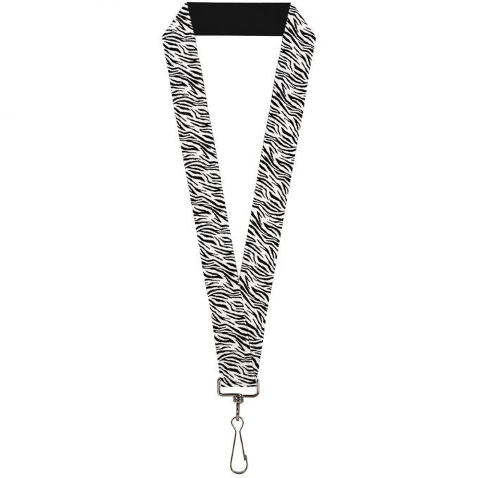Buckle-Down Lanyard - Zebra 2 White