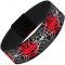 2017 MARVEL SPIDERMAN Elastic Bracelet - 1.0" - Spider Logo4/Spider Webs Halftone Gray/Black/White/Red