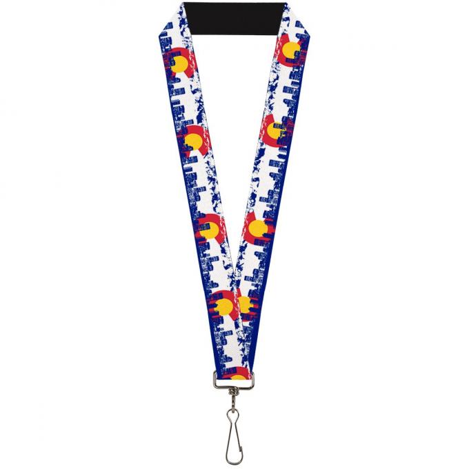 Buckle-Down Lanyard - Colorado Skyline/Mountains