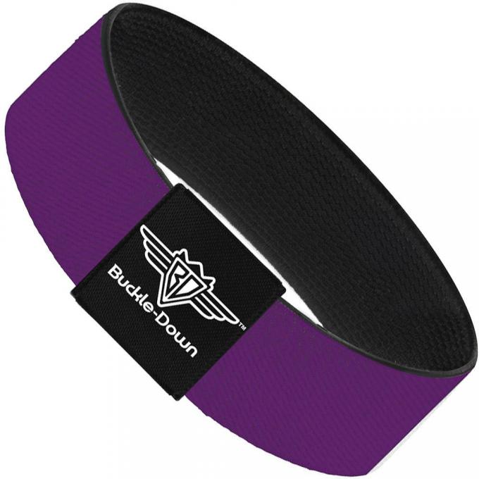 Buckle-Down Elastic Bracelet - Purple