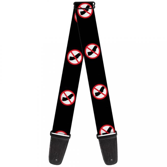 Guitar Strap - Anti-California Logo Black/Red/White