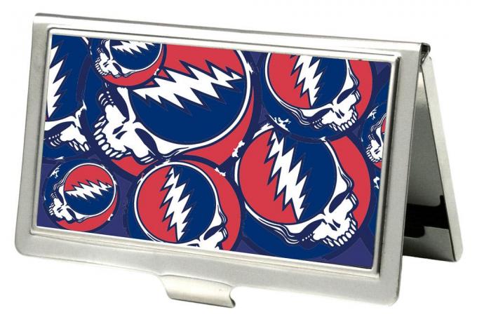 Business Card Holder - SMALL - Steal Your Face Stacked FCG Red/White/Blue