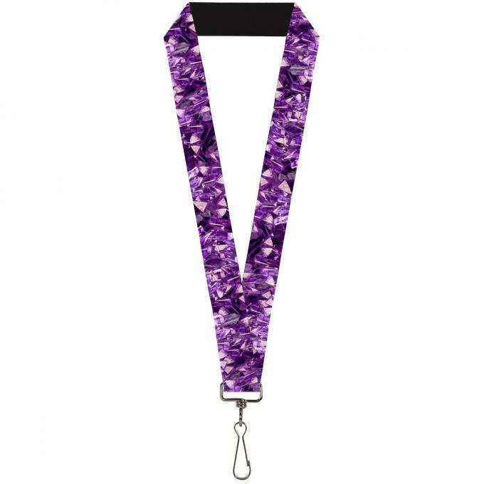 Buckle-Down Lanyard - Crystals Purples