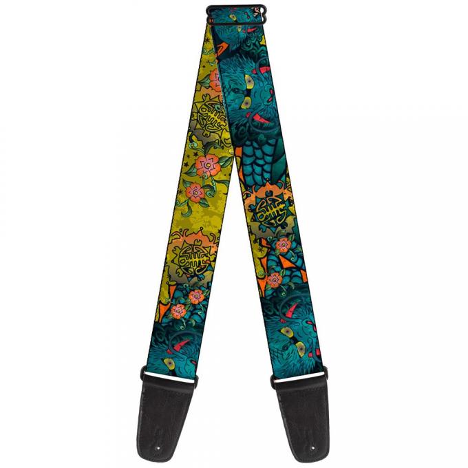 Guitar Strap - Honor CLOSE-UP Yellow