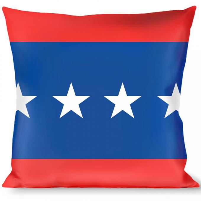 Buckle-Down Throw Pillow - Stars/Stripes Red/Blue/White