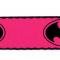 Dog Leash Bat Signal-3 Fuchsia/Black/Fuchsia