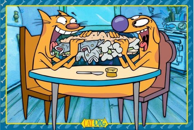 Placemat - CATDOG Eating Sandwich Blues