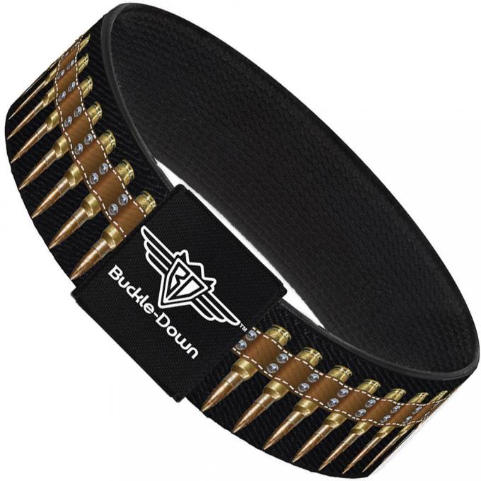 Buckle-Down Elastic Bracelet - Bullets