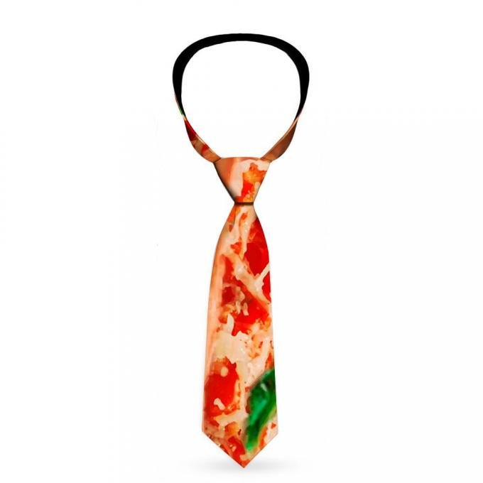 Buckle-Down Necktie - Chicago Style Pizza Vivid