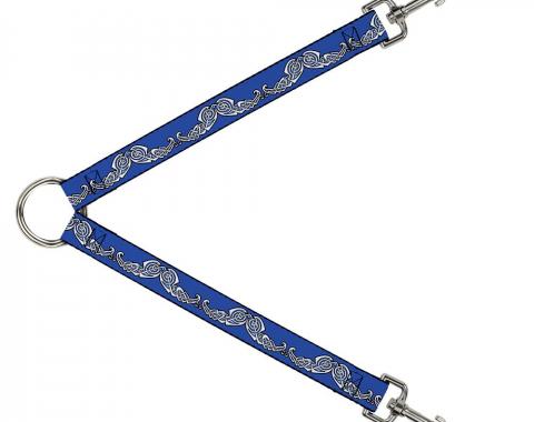 Dog Leash Splitter - Celtic Knot4 Blues/Black/White