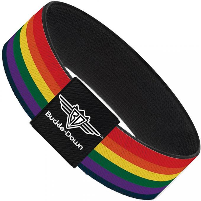 Buckle-Down Elastic Bracelet - Rainbow