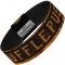 Elastic Bracelet - 1.0" - HUFFLEPUFF Burnt Banner/Patch Gold/Black