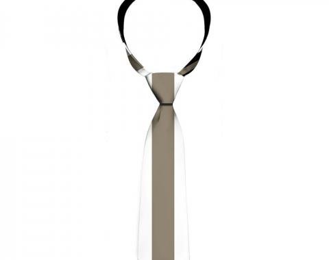 Buckle-Down Necktie - Striped Black/Gray/White