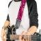 Guitar Strap - Hibiscus Collage Pink Shades