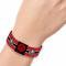 MARVEL AVENGERS 
Elastic Bracelet - 1.0" - HYDRA Logo/Stripe Red/Black/White