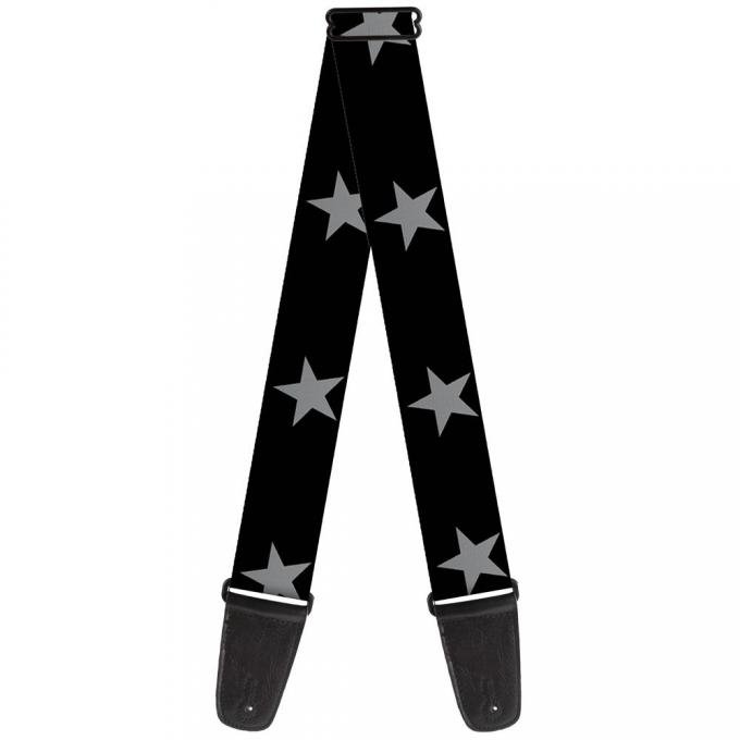 Guitar Strap - Star Black/Silver