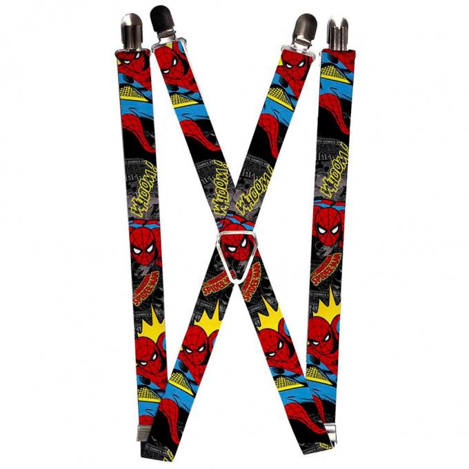 MARVEL COMICS
Suspenders - 1.0" - Spider-Man in Action w/AMAZING SPIDER-MAN