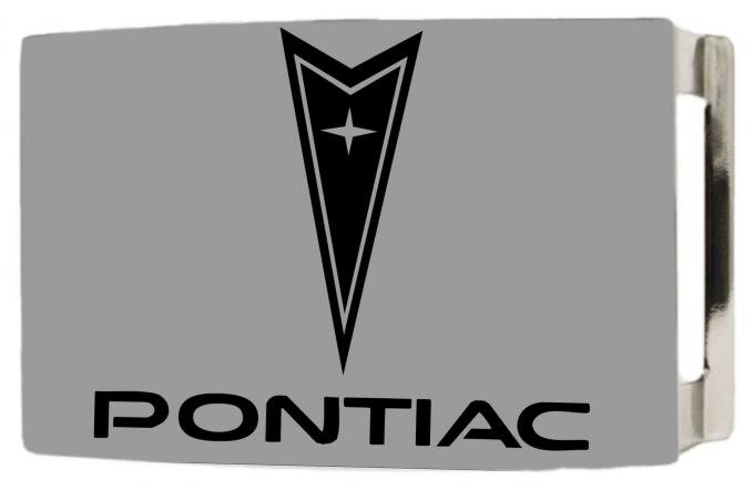 Pontiac Rock Star Buckle - Brushed Silver/Black