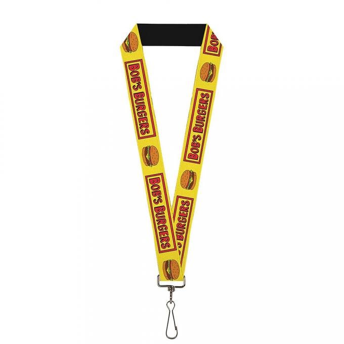 Lanyard - 1.0" - BOB'S BURGERS Logo Yellow/Red