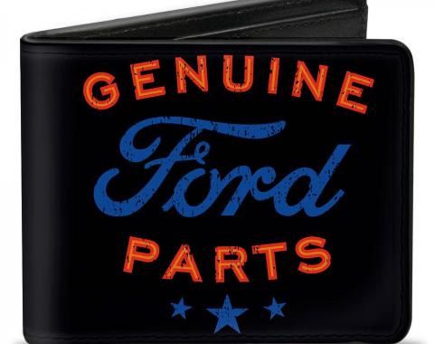 Bi-Fold Wallet - GENUINE FORD PARTS/Star Logo Black/Red/Blue