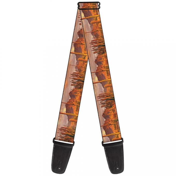 Guitar Strap - Landscape Desert Cacti