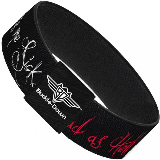 Buckle-Down Elastic Bracelet - Angry Girl/Mad As Hell/You Make Me Sick