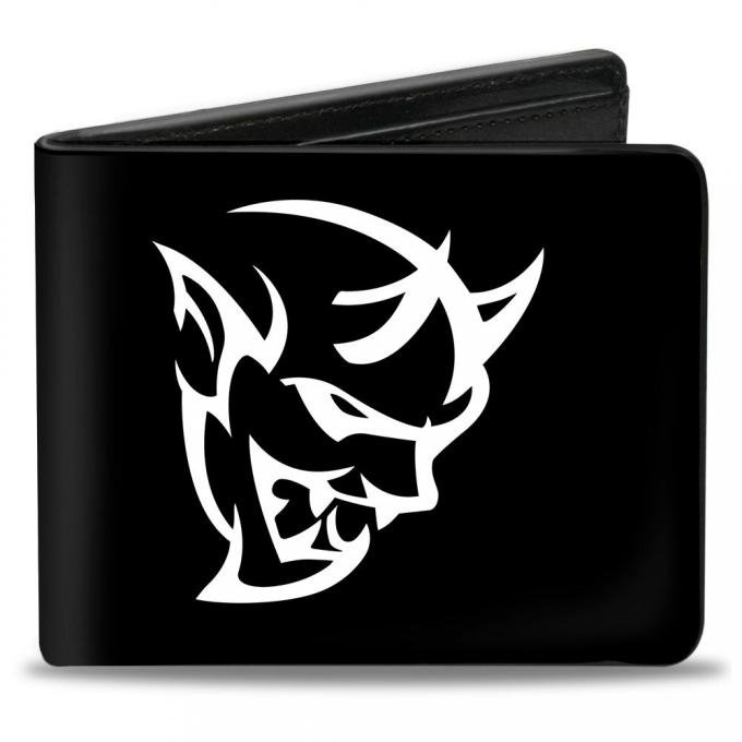 Bi-Fold Wallet - Dodge Demon Icon Black/White