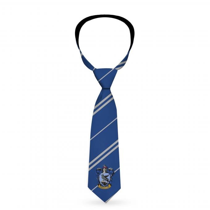 Necktie Standard - RAVENCLAW Crest/Stripe6 Blue/Gray