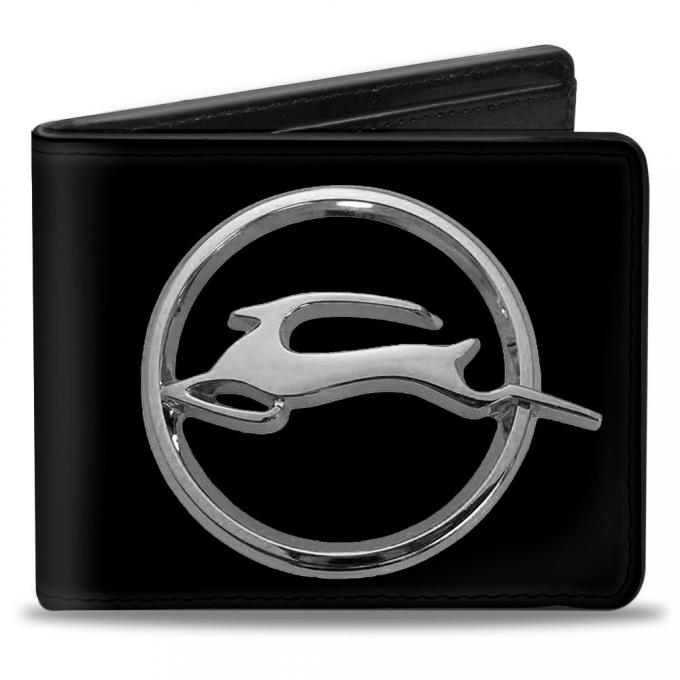 Bi-Fold Wallet - Chevrolet Impala Deer Emblem Black/Silver