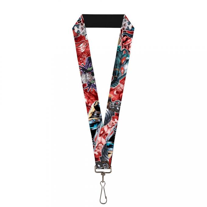 Lanyard - 1.0" - 5-Suicide Squad Villains Group Reds