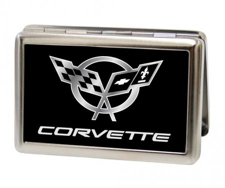 Business Card Holder - LARGE - Corvette FCG Black/Silver