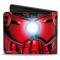 MARVEL AVENGERS  
Bi-Fold Wallet - Iron Man Face + Chest Arc Reactor CLOSE-UP
