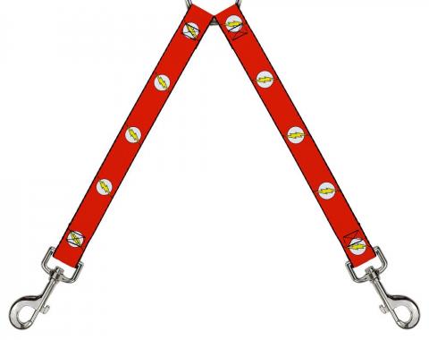 Dog Leash Splitter - Flash Logo Red/White/Yellow